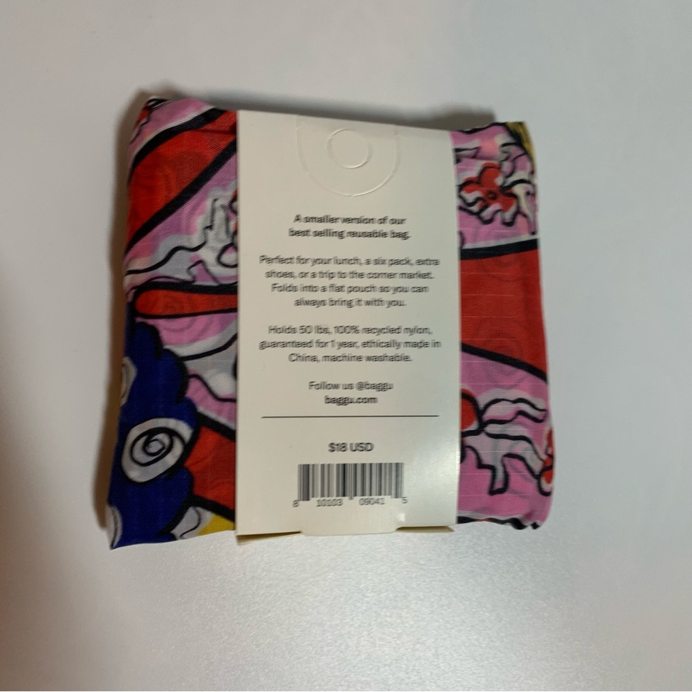 Baggu x Mara Hoffman Baby Baggu Reusable Tote Bag FloralBrand New - Picture 3 of 3